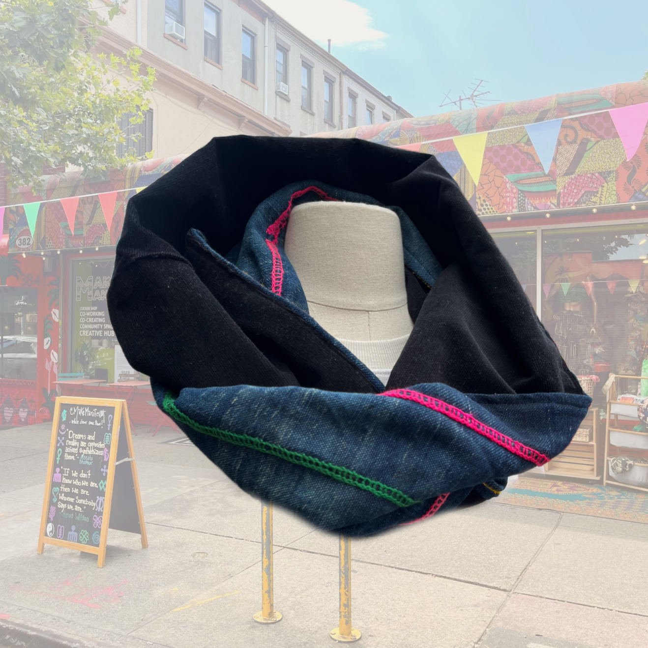 Adire Vibes Infinity Scarf