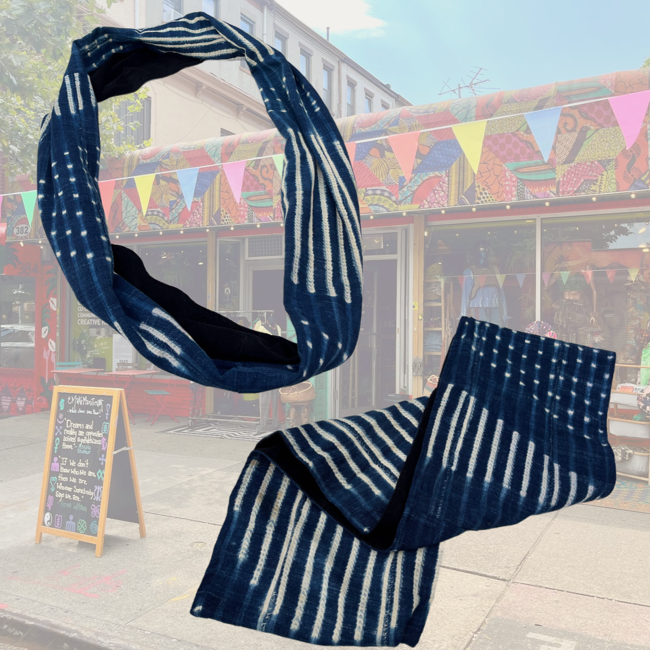 Adire Vibes Infinity Scarf